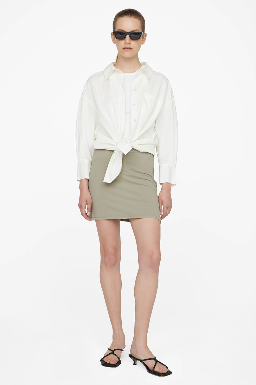 Elise Skirt - Green Khaki
