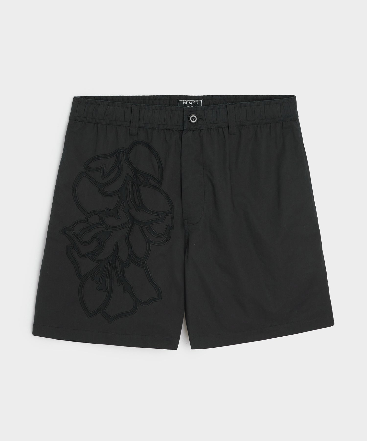 5" Floral Cotton Beachcomber Short