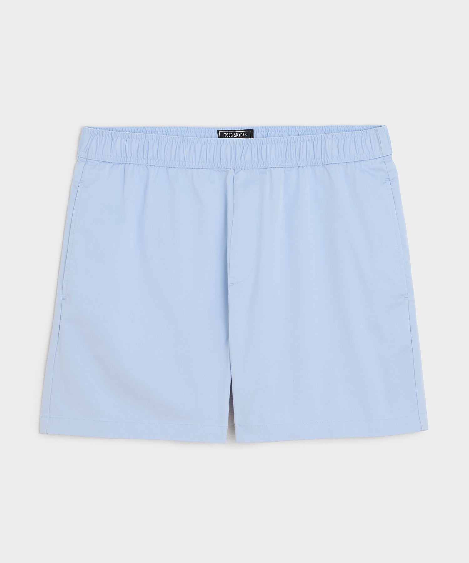 5" Poplin Short — Light Blue