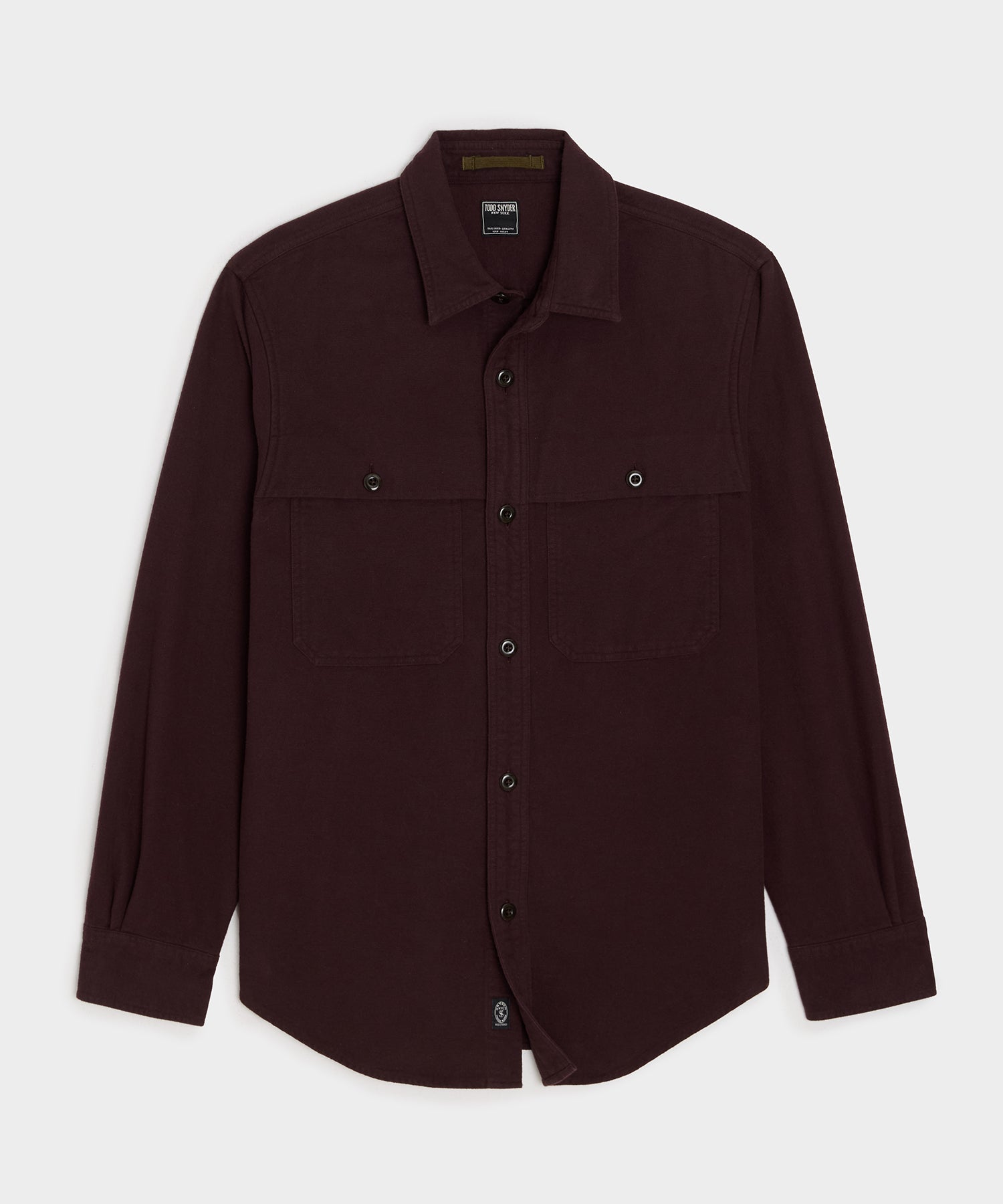 Chamois Cape Shirt — Wine