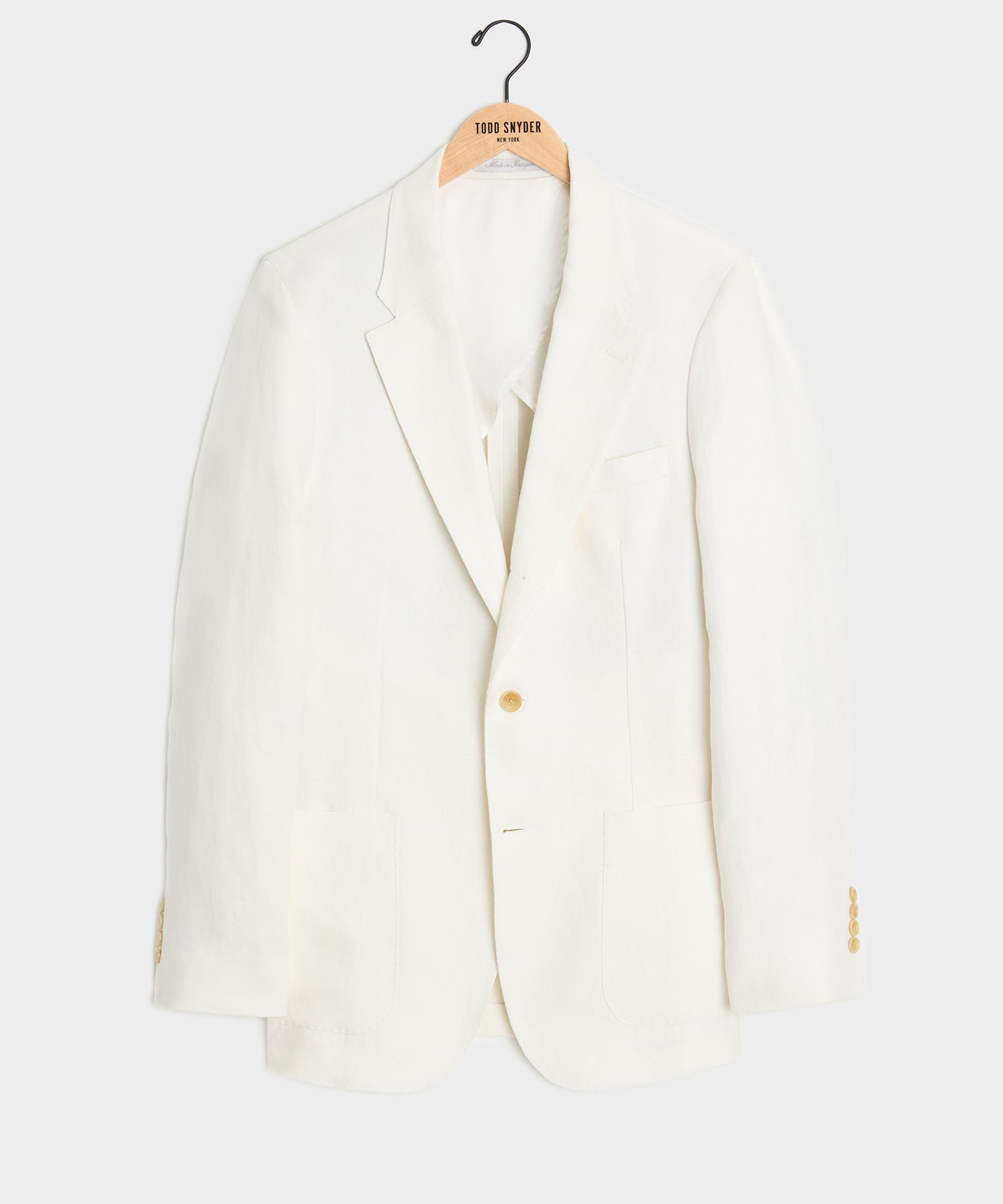 Italian Linen Madison Jacket — White