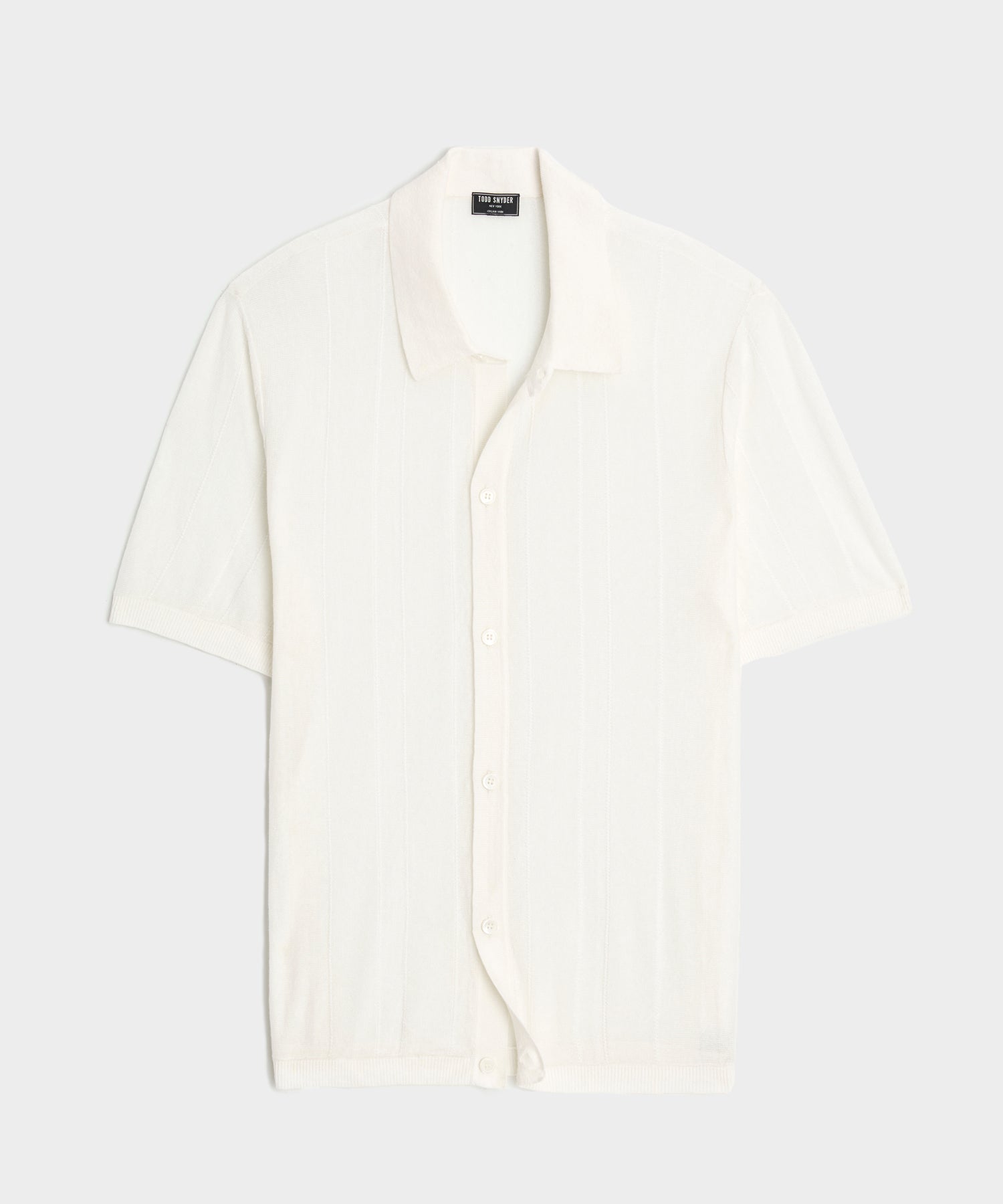 Italian Linen Sweater Polo — Bisque