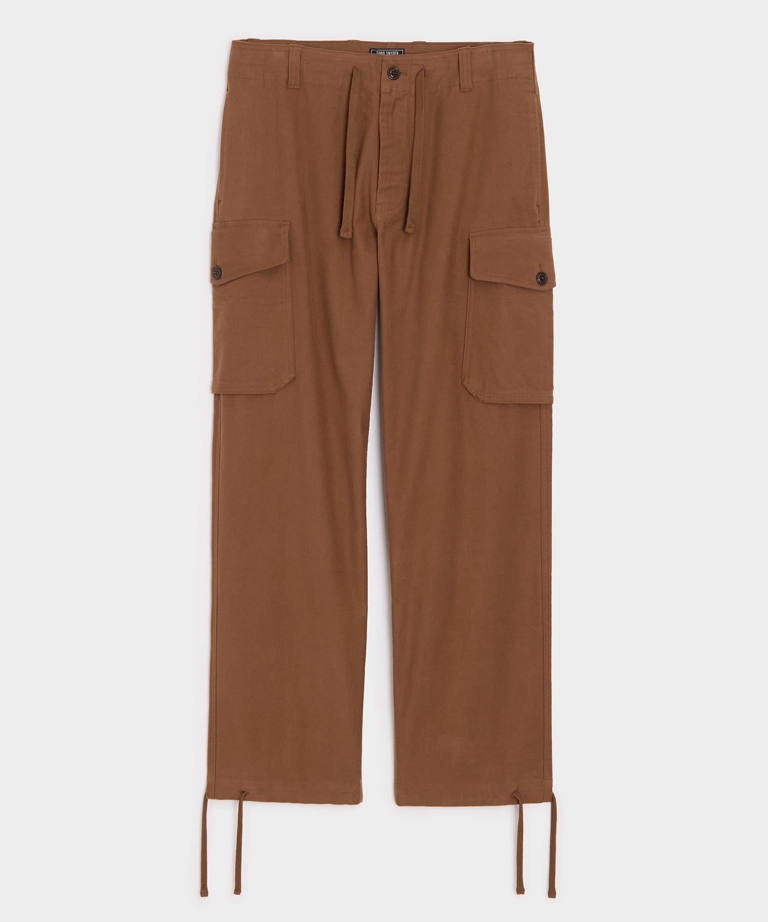 Italian Moleskin Cargo Pant — Chestnut