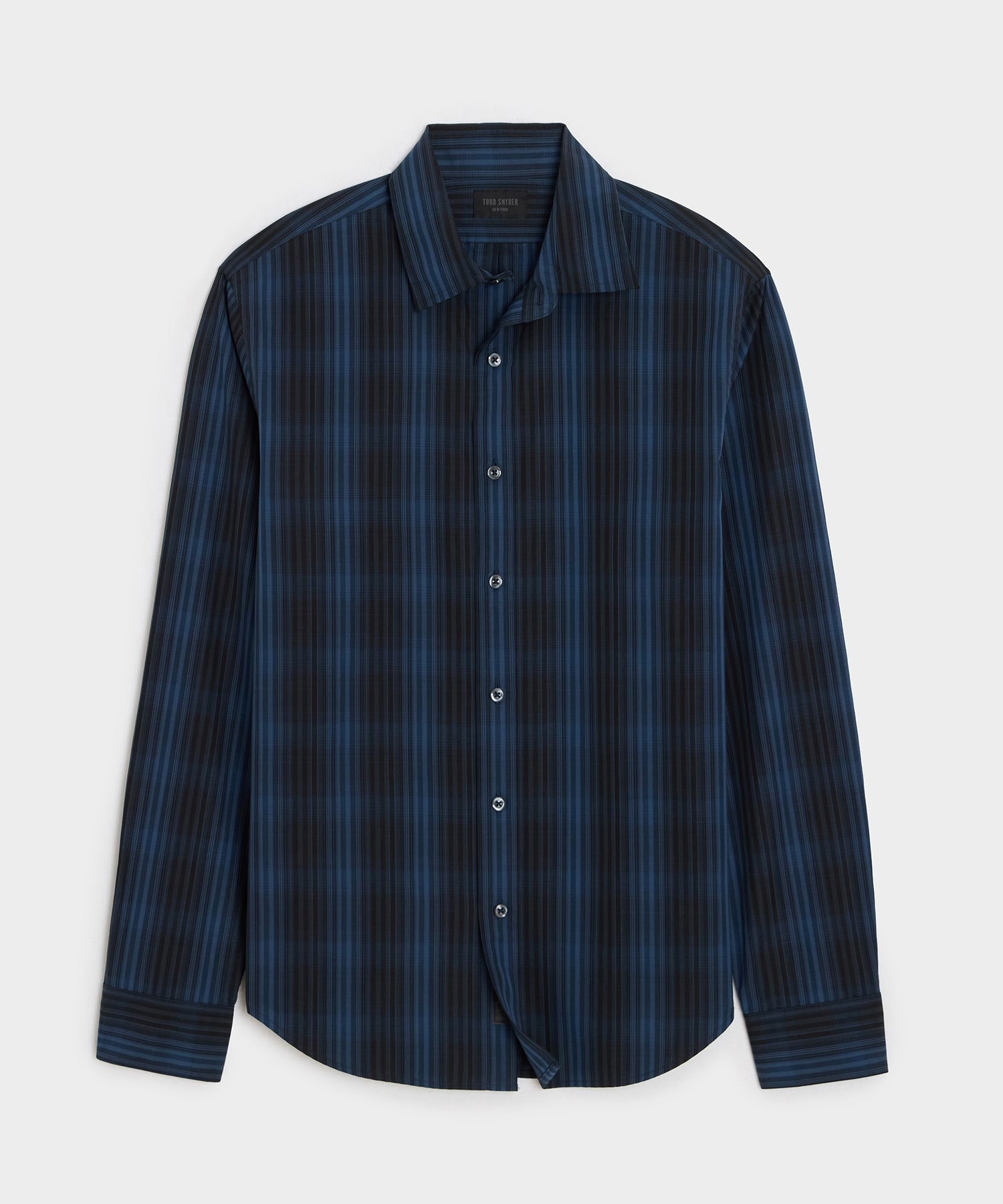 Poplin Sport Shirt — Navy