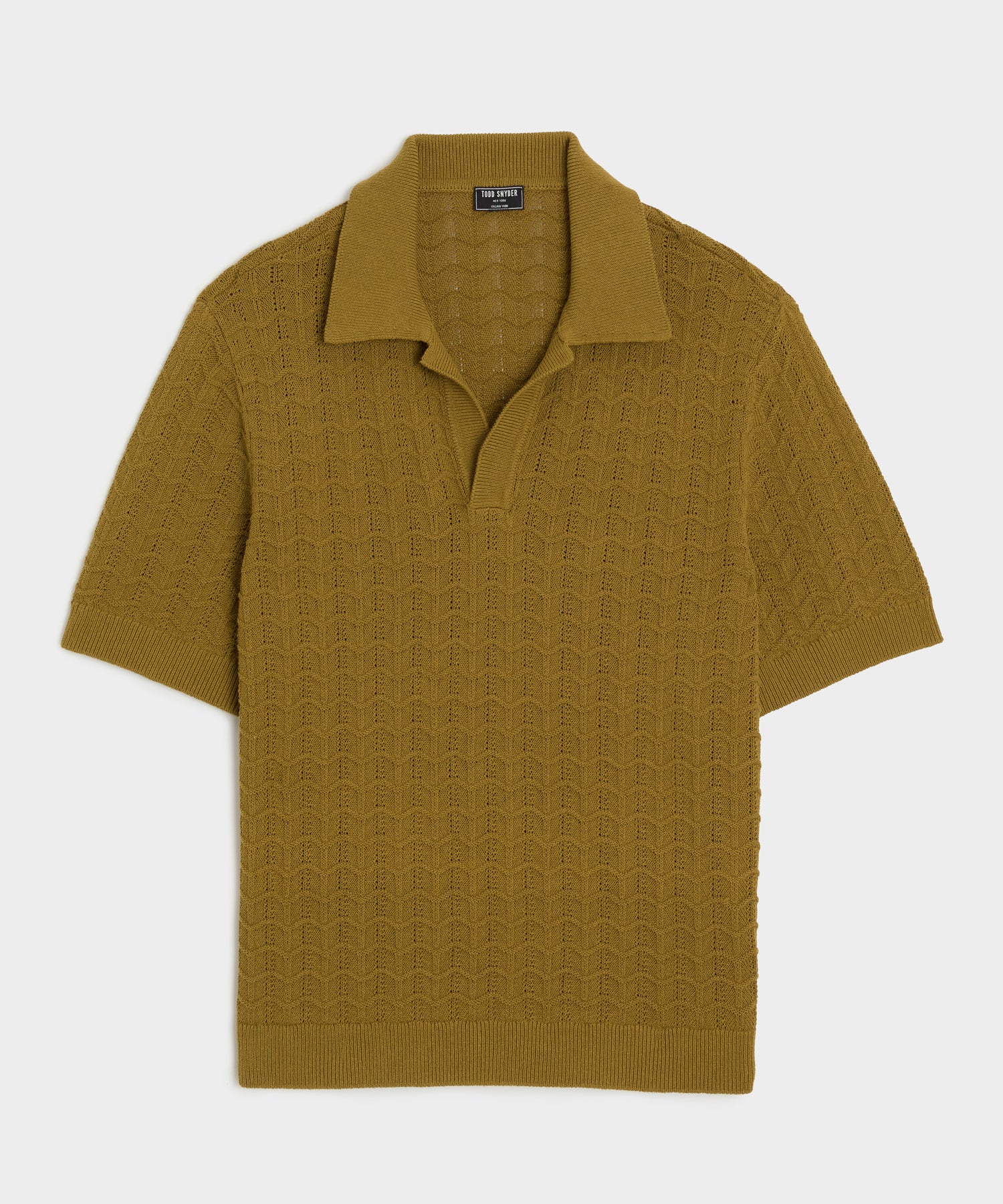Relaxed Cotton Montauk Sweater Polo — Dry Sage