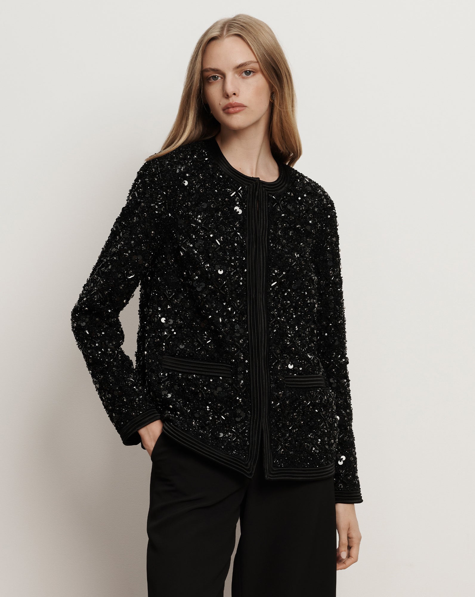 Rosine Embellished Jacket — Black