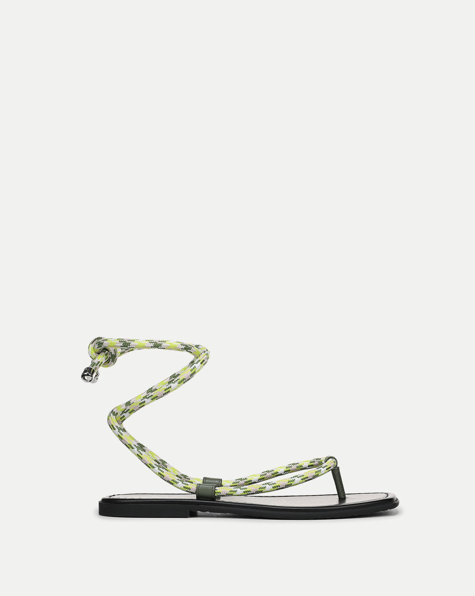 Carmina Wrap Sandal — Lime Multi
